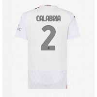 Dámy Fotbalový dres AC Milan Davide Calabria #2 2023-24 Venkovní Krátký Rukáv